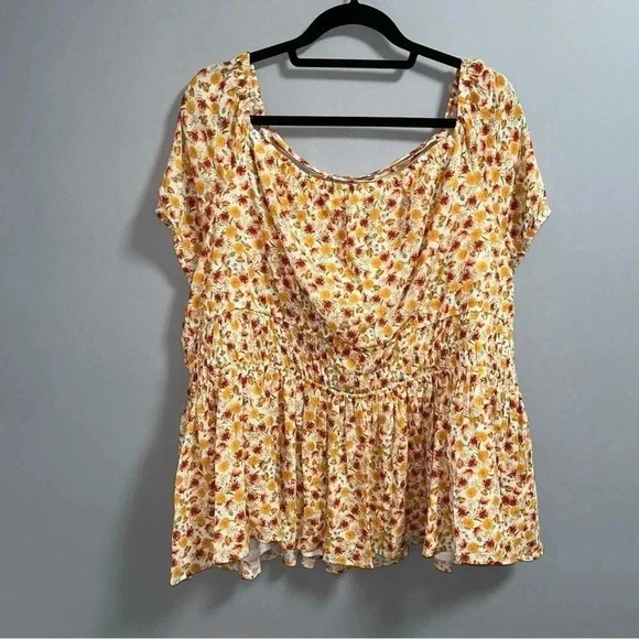 Torrid Crinkle Gauze Criss Cross Back  Top - Picture 3 of 8